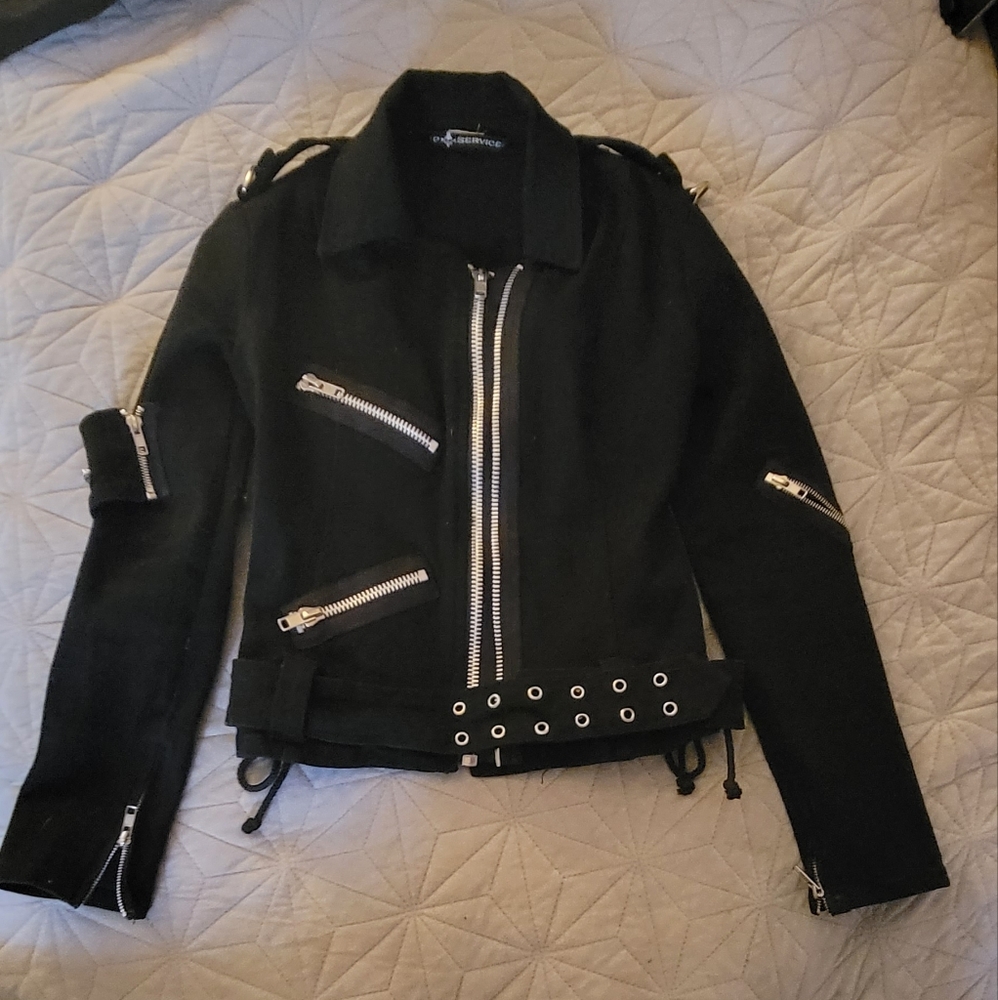 RARE vintage Lip Service Motorcycle Jacket SMALL